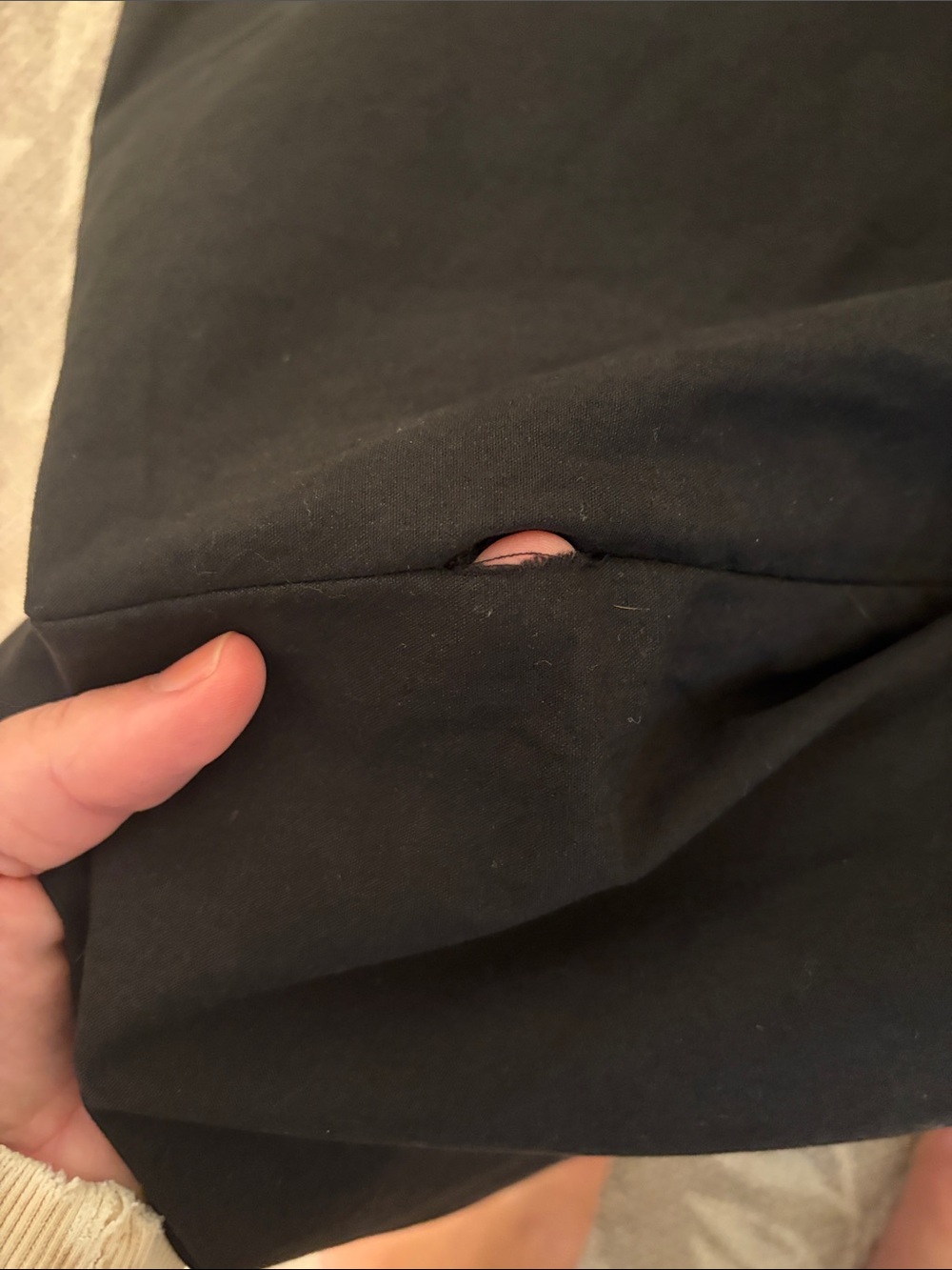 Princess Polly Black Skort HOLE UNDER ZIPPER - Picture 5 of 5